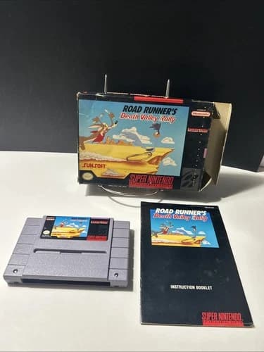 Road Runner's Death Valley Rally (Super Nintendo Entertainment System, 1992) Cib