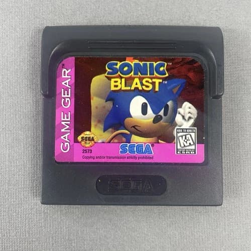 Authentic Sonic Blast Sega Game Gear Cartridge Only