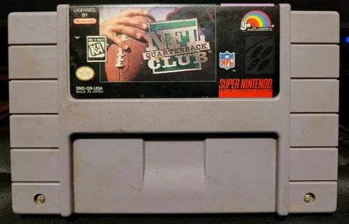 NFL Quarterback Club Super Nintendo SNES 1994 Video Game Cartridge Football