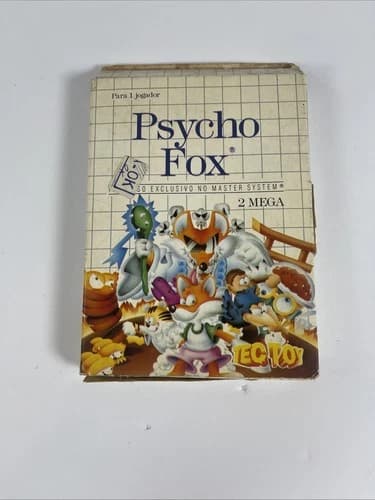 Psycho Fox Sega Master System Complete in Box- TEC TOY - Brazil- RARE