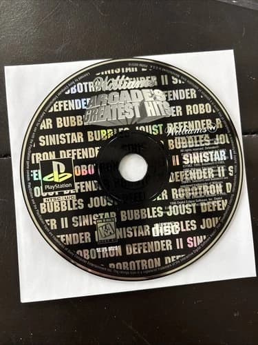 Williams Arcade's Greatest Hits PlayStation 1 PS1 Disc Only. Tested