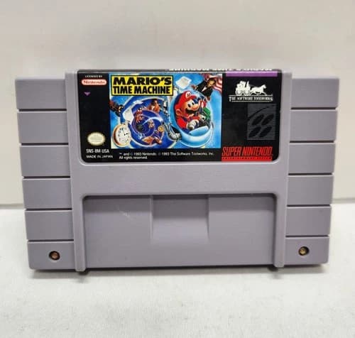 Mario's Time Machine (Super Nintendo Entertainment System 1993) Cartridge Only