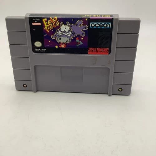 Eek! The Cat (Super Nintendo SNES, 1991) Authentic