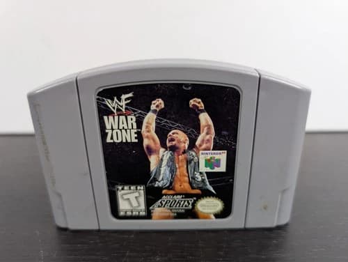 WWF War Zone (Nintendo 64, 1998)Wrestling Game N64 Authentic Tested, Works