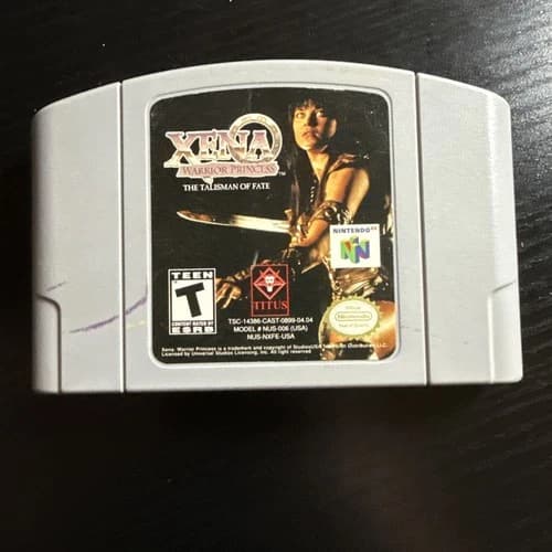 Xena Warrior Princess Talisman Of Fate Nintendo 64 Authentic N64 Cartridge Testd