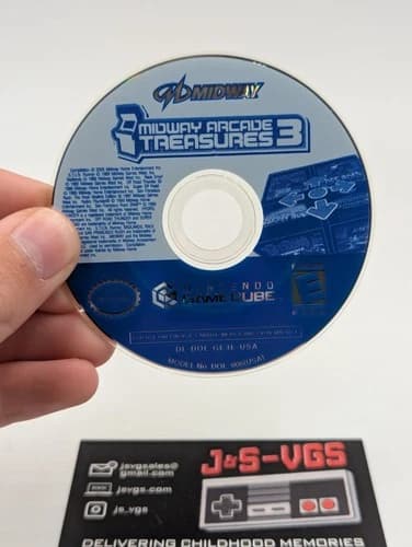 Nintendo GameCube Midway Arcade Treasures 3 Disc Only Authentic