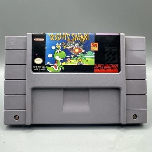Yoshi's Safari (Super Nintendo 1993) SNES Tested Works Authentic