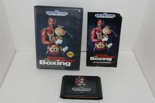 Evander Holyfield's Real Deal Boxing (Sega Genesis, 1992) Complete TESTED