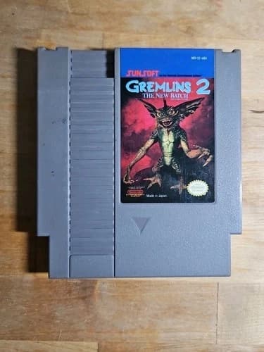 Gremlins 2 The New Batch (Nintendo NES, 1990) Cartridge only. Tested - Authentic