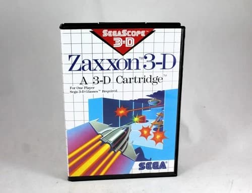 Sega Master System Zaxxon 3-D Complete in Box CIB Tested