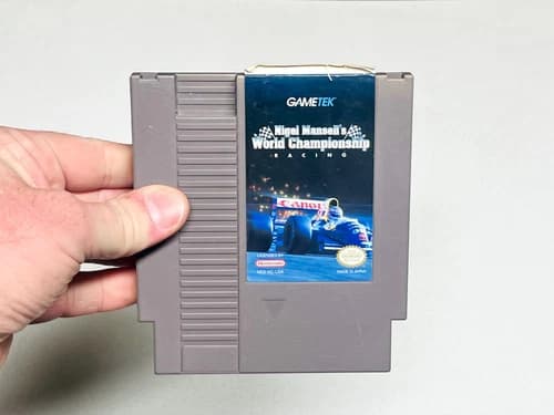 Nigel Mansell’s World Championship Racing - Authentic Nintendo NES Game - Tested