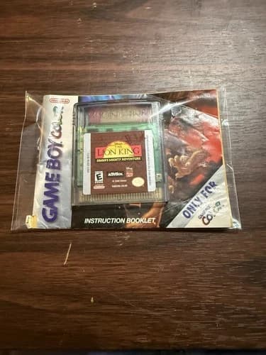 The Lion King Simbas Mighty Adventure (Nintendo GameBoy Color, 2000)