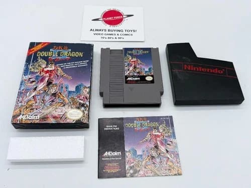 Double Dragon II 2 The Revenge Nintendo NES Complete CIB Video Game Works