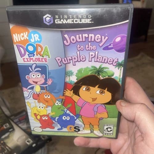 Dora the Explorer: Journey to the Purple Planet (Nintendo GameCube) Cib Tested