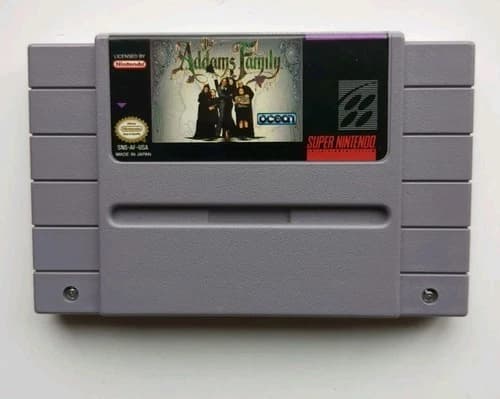 The Addams Family (Super Nintendo Entertainment System) SNES Authentic Cartridge