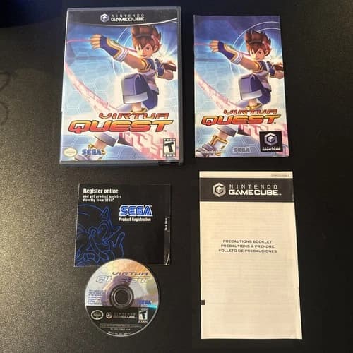 Virtua Quest (Nintendo GameCube, 2005) Complete CIB w/ Reg Card - Tested