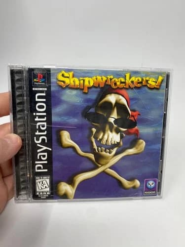 Shipwreckers PS1 PlayStation 1 Black Label Complete CIB TESTED Authentic