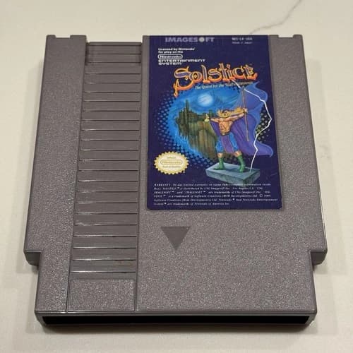 Solstice: The Quest for the Staff of Demnos (NES, 1990) Authentic TESTED
