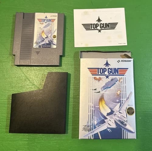 CIB Top Gun (Nintendo Entertainment System, 1987) super Clean with Premium Box