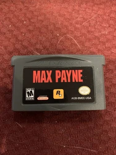 Max Payne Nintendo GameBoy Advance GBA Cartridge Only Authentic!