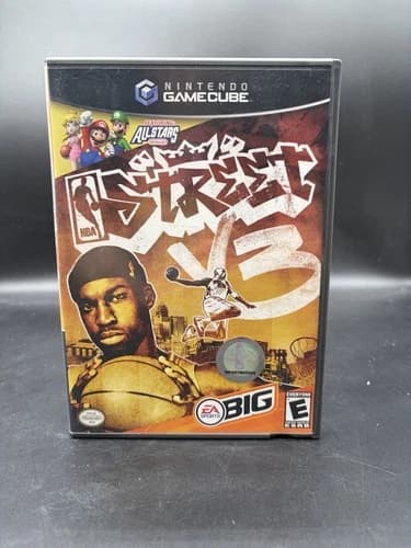 NBA Street V3: Featuring Allstars Nintendo (Gamecube, 2005) Complete w/ Manual