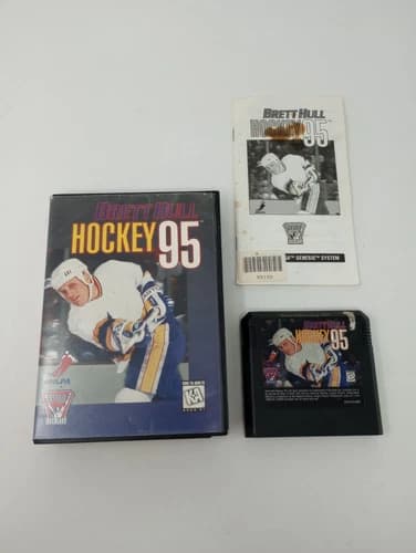 Brett Hull Hockey 95 (Sega Genesis, 1994) CIB Authentic & Tested