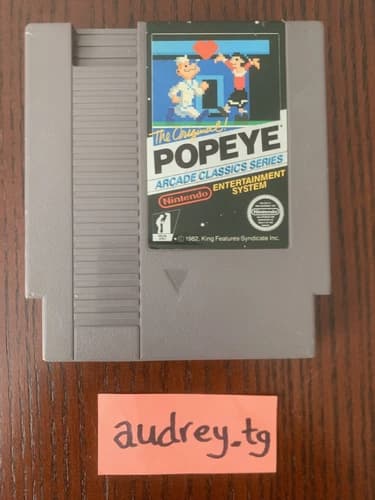 Popeye (arcade classics series) - Nintendo NES authentic cartridge