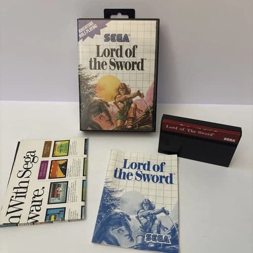 Lord of the Sword (Sega Master System, 1988) CIB Complete in Box Rare