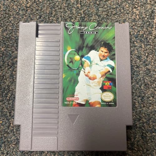 Nintendo NES RARE 1993 Jimmy Connors Tennis W/ Instruction Great Label