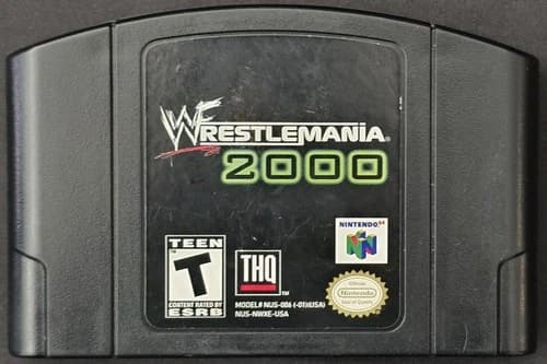 WWF Wrestlemania 2000 (Nintendo 64, N64) Authentic - Cleaned & Tested