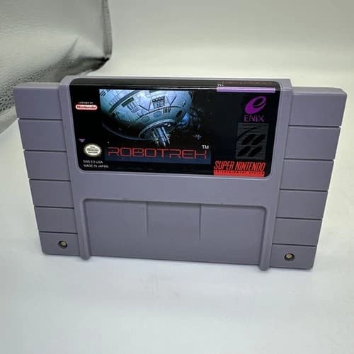 Robotrek Super Nintendo Entertainment System 1994 SNES Enix RPG Authentic Tested