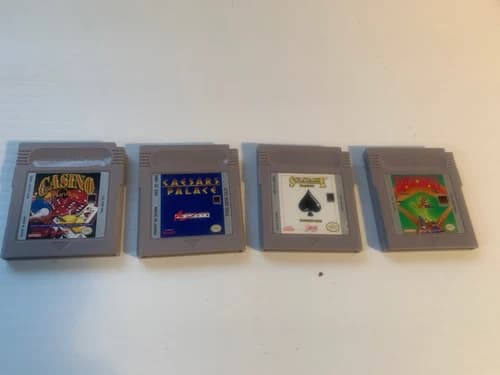 NINTENDO GameBoy *Caesars Palace* Solitaire*Baseball *Tested In Great Condition