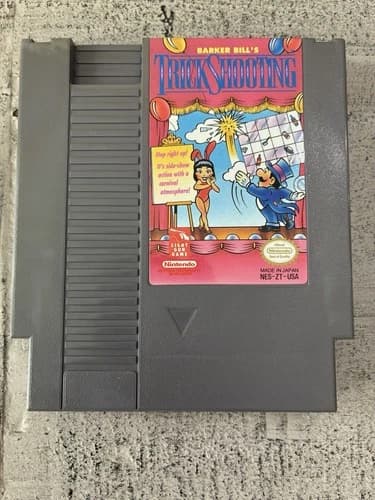 Barker Bill’s Trick Shooting (NES, 1990) Cartridge - Authentic