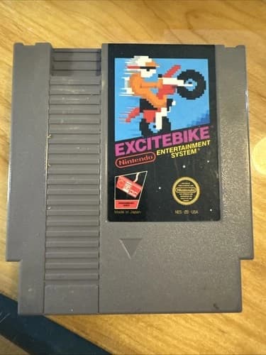 Nintendo NES Excitebike Original Game Cartridge