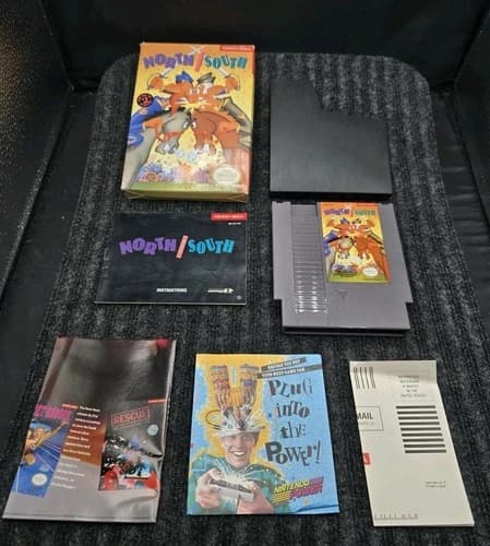 North and South Nintendo NES Complete in Box CIB Tested Working Authentic