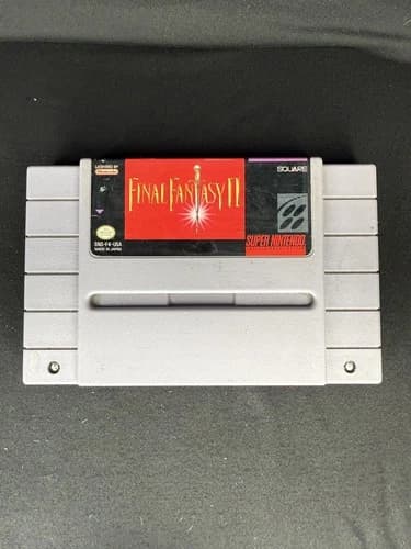 Square Final Fantasy II Super Nintendo SNES 1991 NTSC-U/C US Game Cartridge