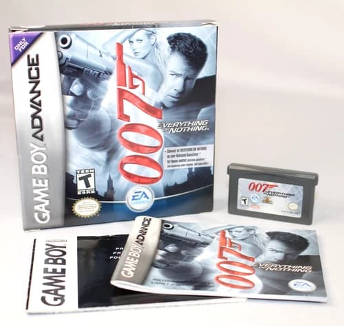 007: Everything or Nothing GBA Game Boy Complete CIB Great Condition! NICE!