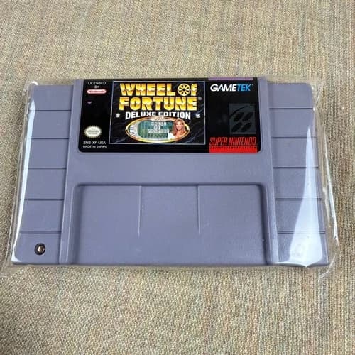 Wheel of Fortune Deluxe Edition – Cleaned & Tested – Super Nintendo SNES –