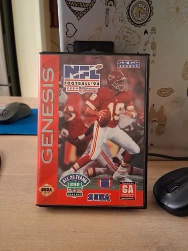 NFL Football '94 Starring Joe Montana Sega Genesis Complete in Box Tested