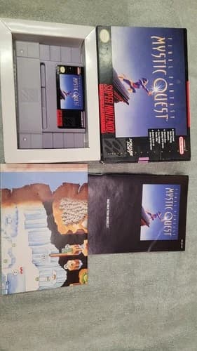 Final Fantasy Mystic Quest Super Nintendo SNES Authentic Complete In Box