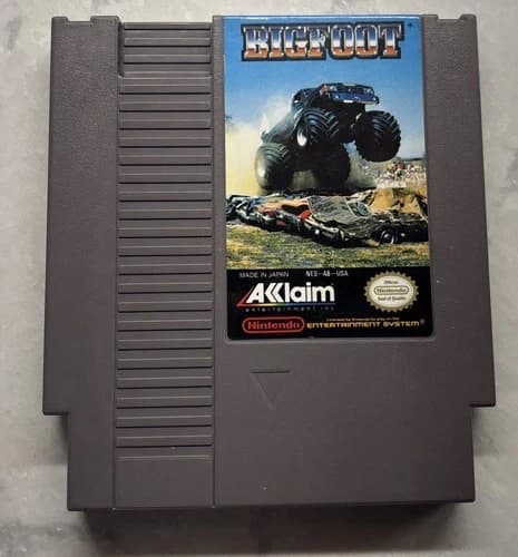 Bigfoot (Nintendo Entertainment System, 1990) TESTED AUTHENTIC Cart Only NES