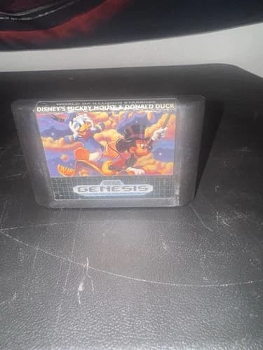 World of Illusion - Mickey Mouse and Donald Duck (Sega Genesis, 1992) Cartridge