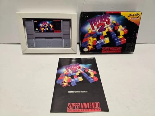 Tetris 2 Super Nintendo SNES Complete in Box CIB