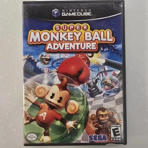 Super Monkey Ball Adventure (Nintendo GameCube, 2006) Complete With Manual CIB