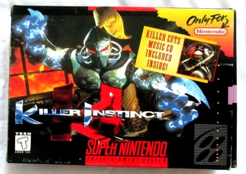 Killer Instinct Super Nintendo SNES Complete In Box Authentic Rated T for Teens