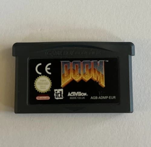 Doom (Nintendo Gameboy Advance, 2001) Cartridge Doom GBA Tested Authentic