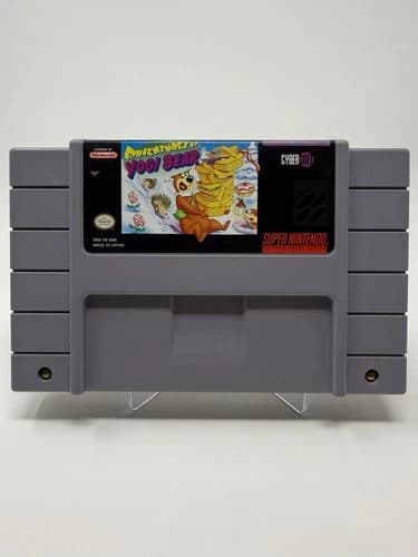 Adventures of Yogi Bear SNES Tested & Working Authentic Nice Label