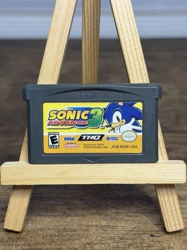 Sonic Advance 3 (Nintendo Gameboy Advance, 2004) GBA Authentic - Tested!