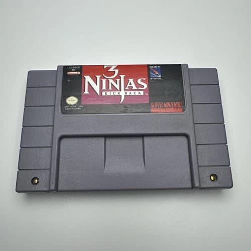 3 Ninjas Kick Back (Super Nintendo SNES) Cart Only Authentic Tested Rare