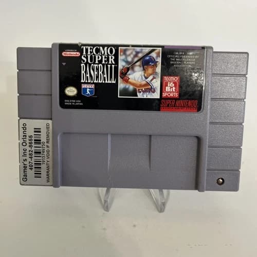 Tecmo Super Baseball (Super Nintendo SNES, 1994) – Cartridge Only, Tested